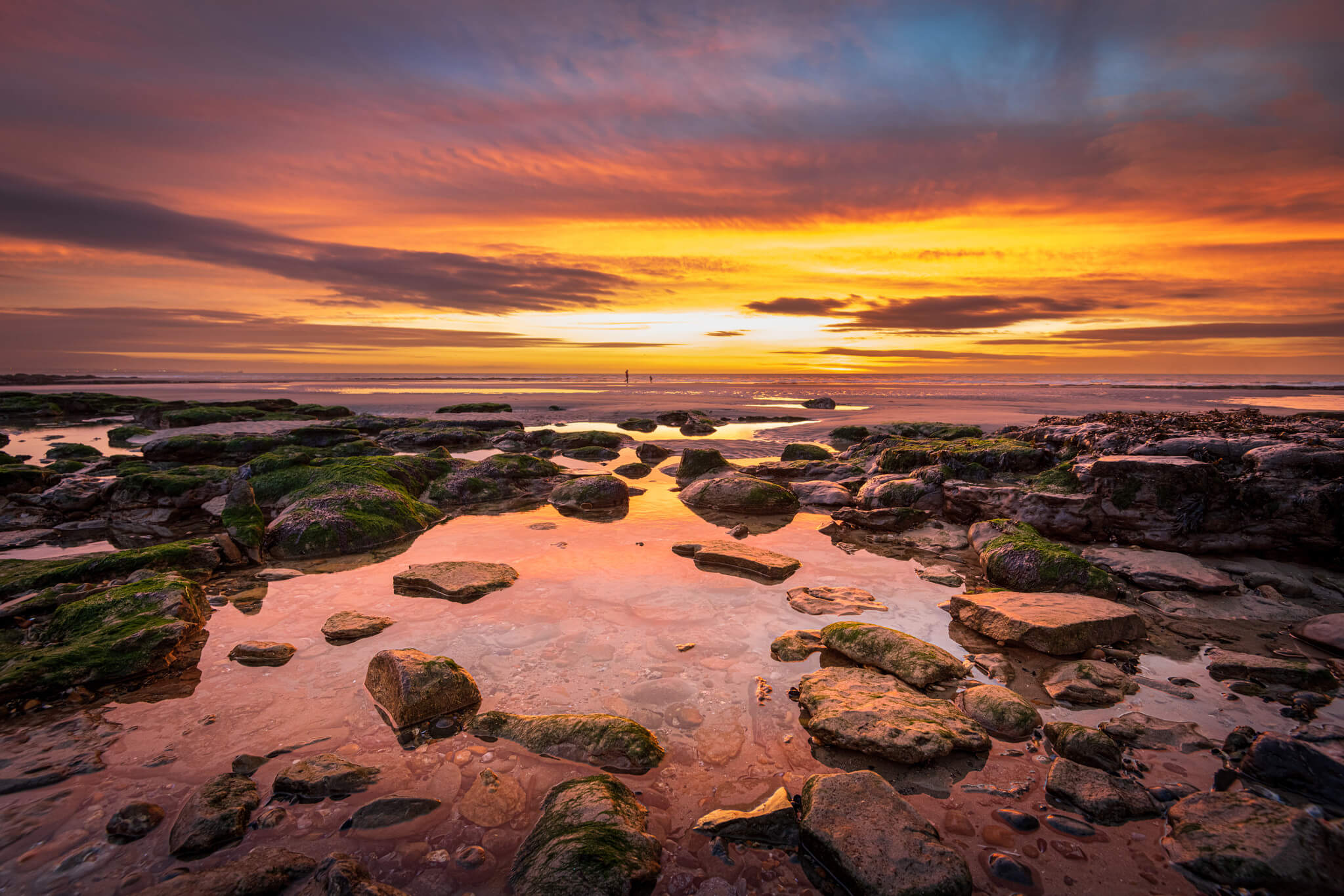 couché de soleil du littoral