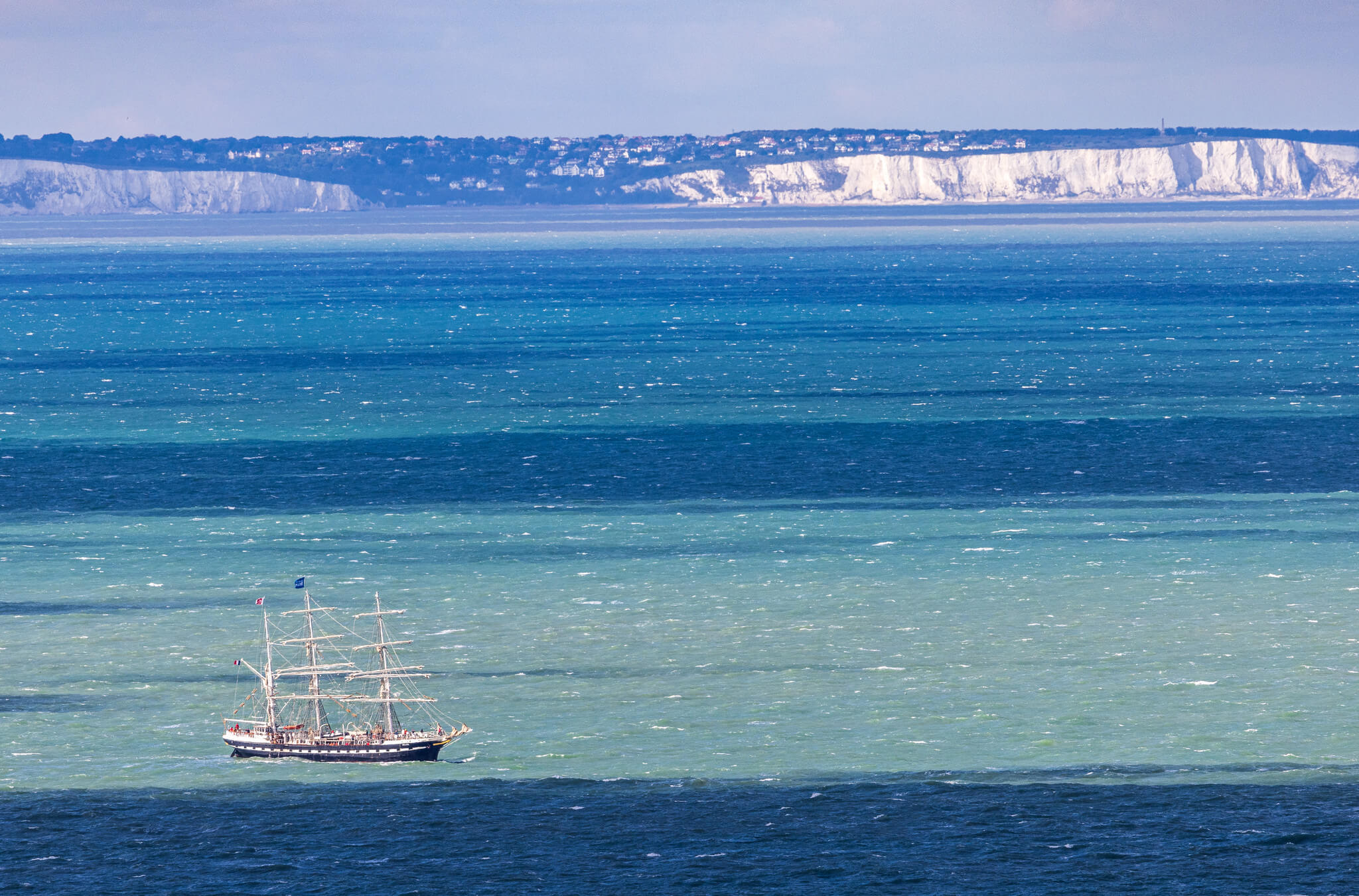 Panorama des côtes anglaises