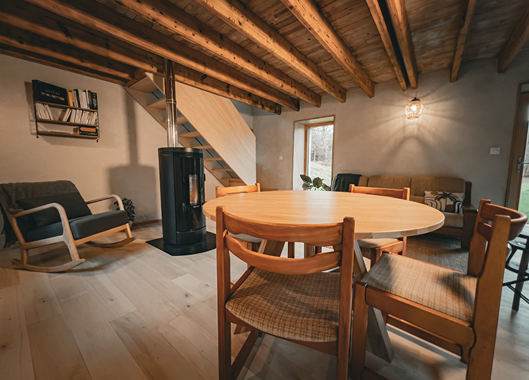 Intérieur Gite Chambre Salon